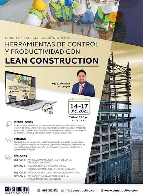Herramientas de Control y Productividad con LEAN CONSTRUCTION